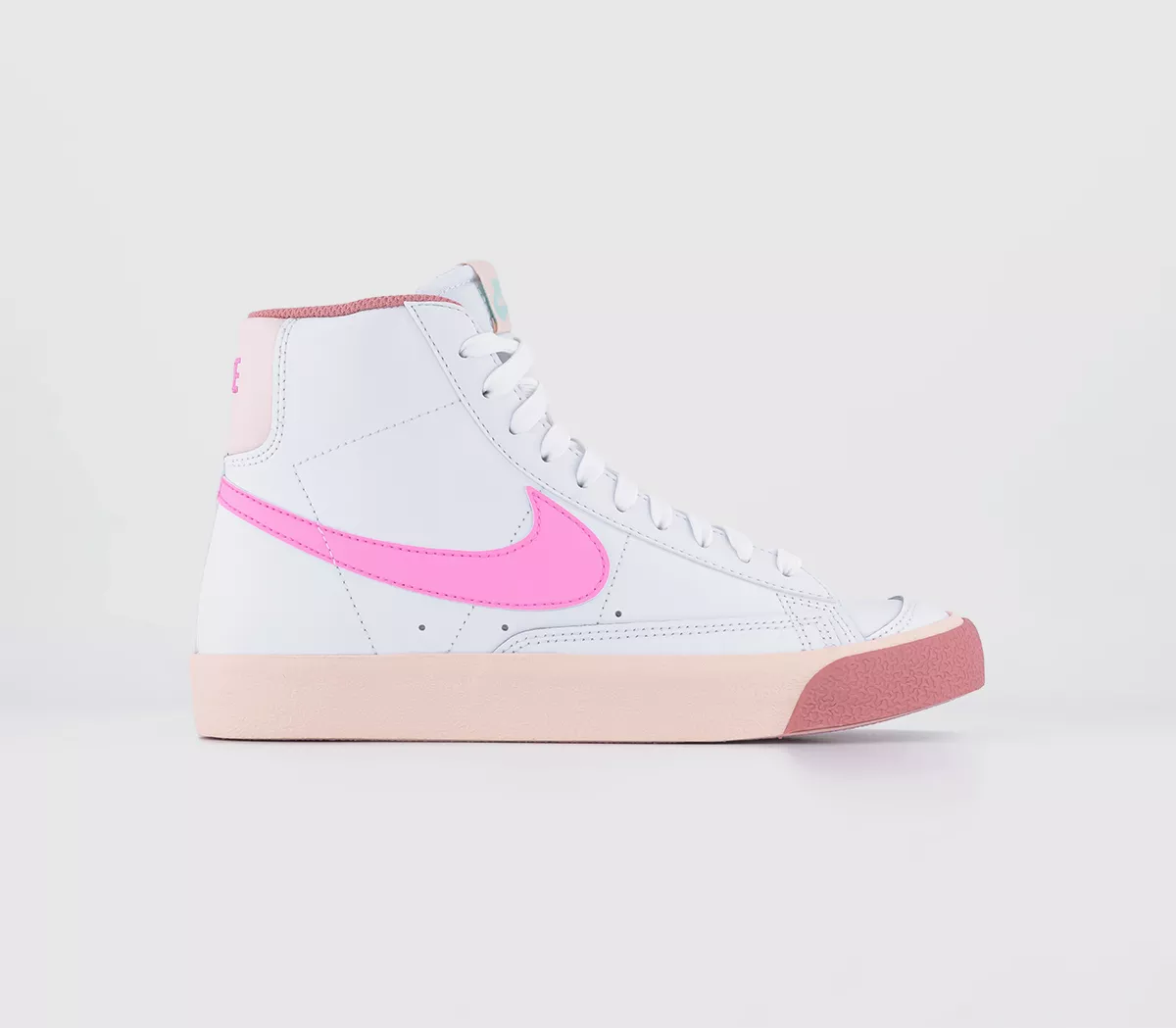 Nike Blazer Mid '77 Junior Trainers White Pink Spell Guava Ice Jade Ice