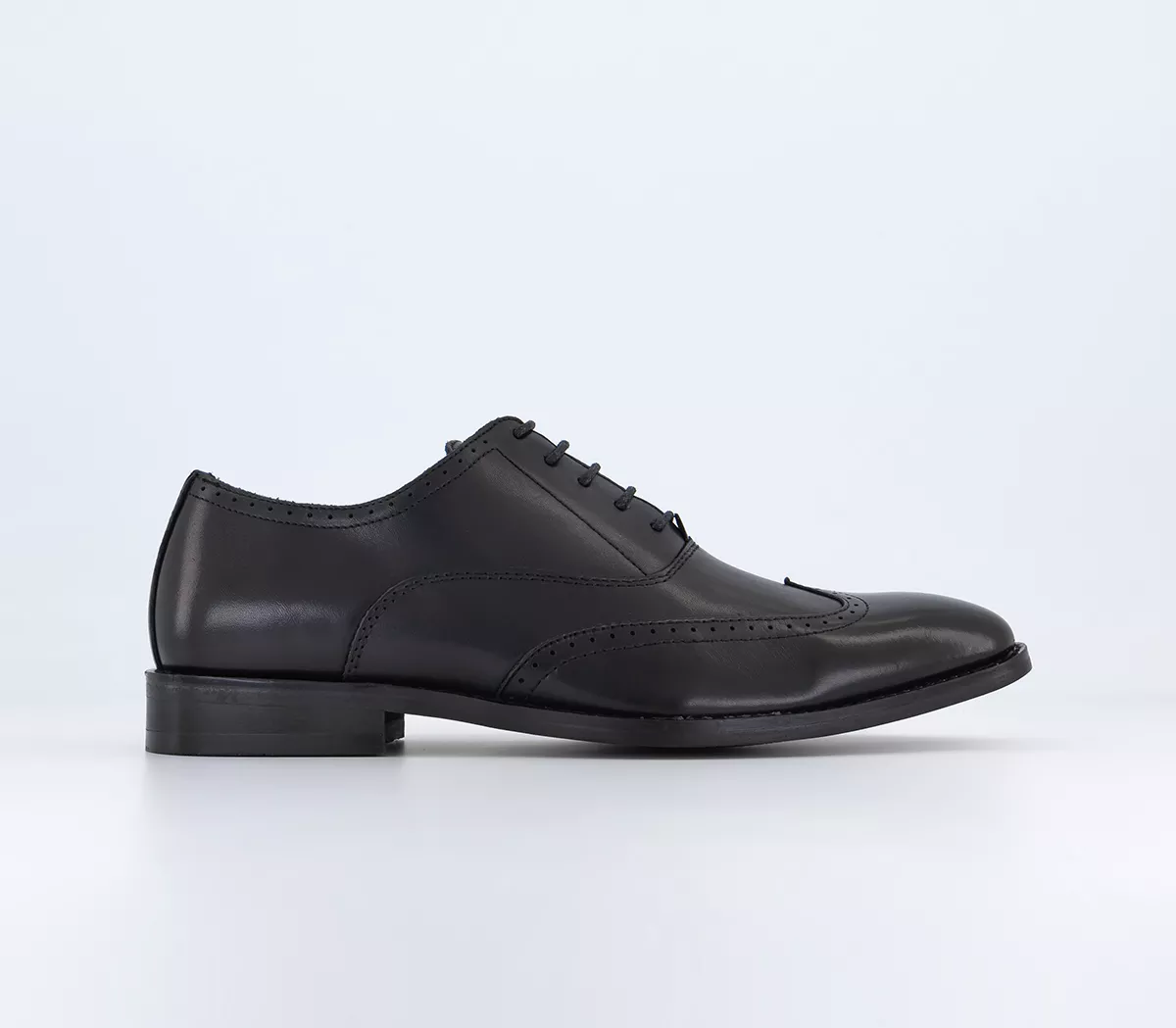 OFFICE Marshall Oxford Wingcap Brogues Black Leather