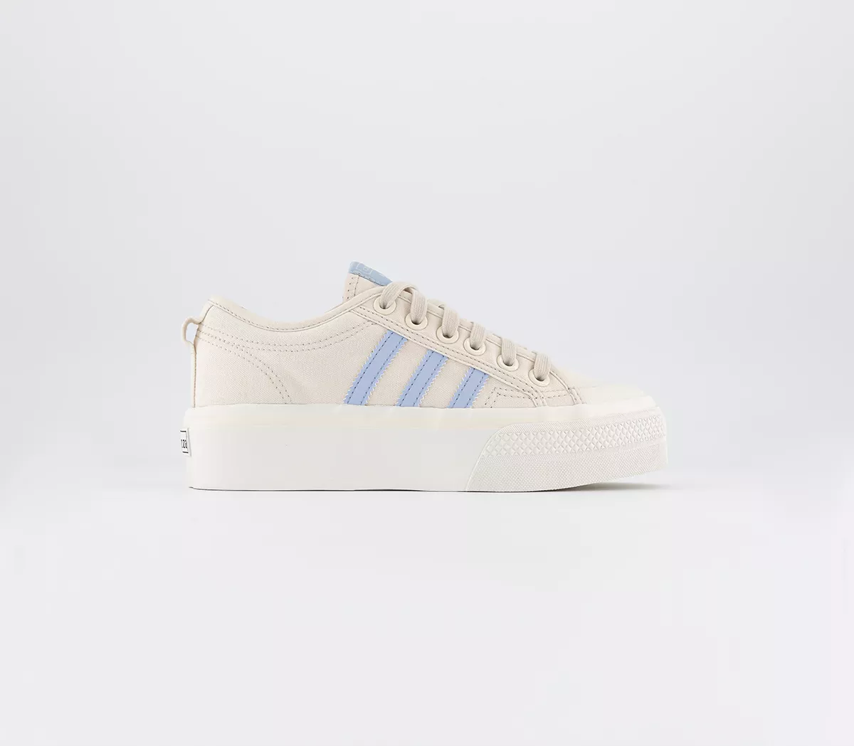 adidas Nizza Platform Trainers  Wonder White Blue Dawn Off White