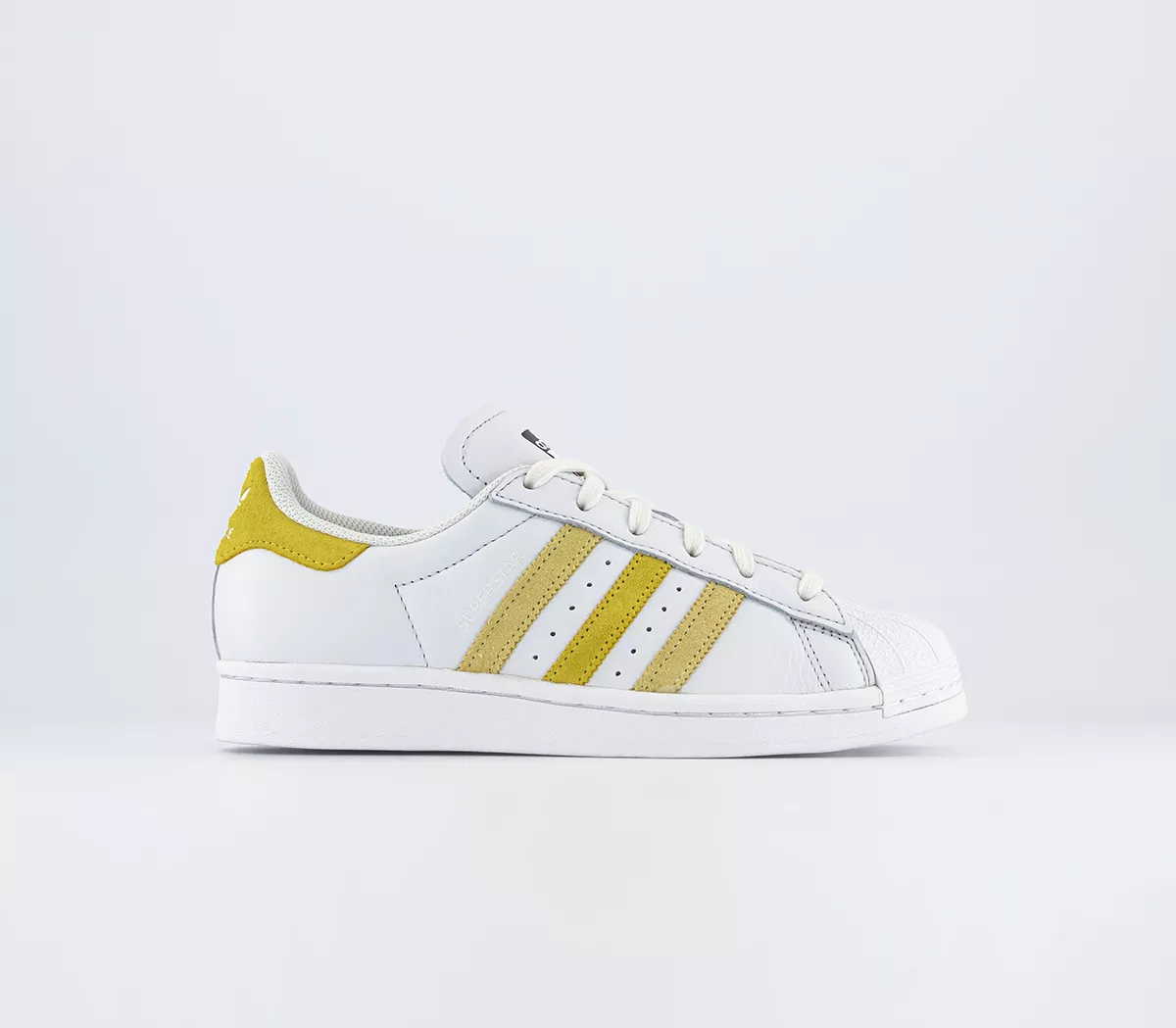 adidas Superstar Trainers  Crystal White Impact Yellow Almost Yellow
