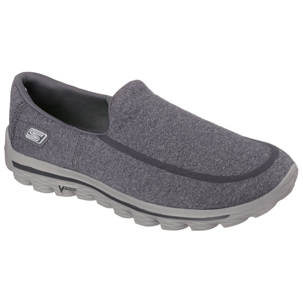 Skechers Men Extra Wide Fit (4E) Shoes - Super Sock Charcoal