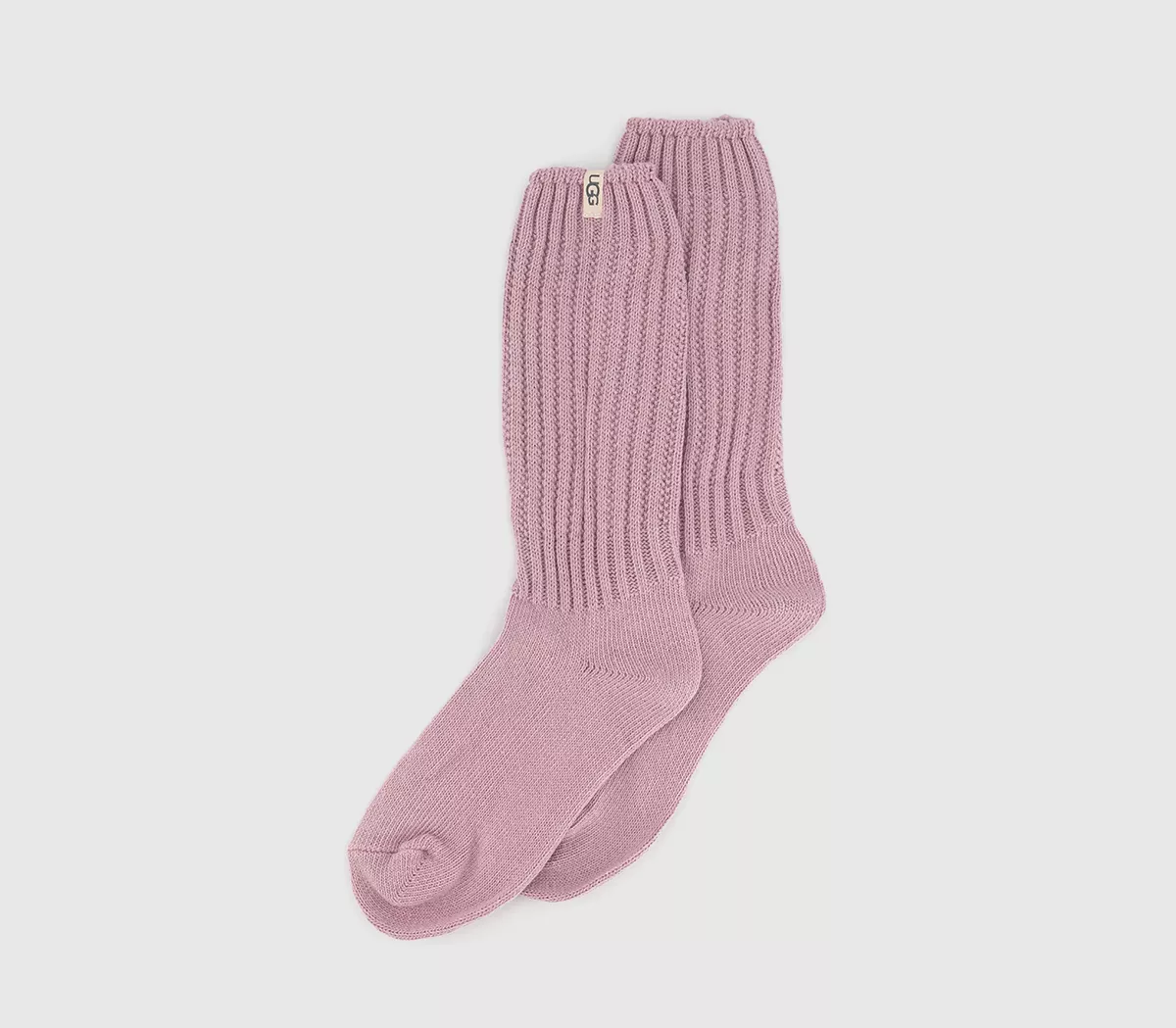 UGG Tyla Slouchy Crew Socks Clay Pink
