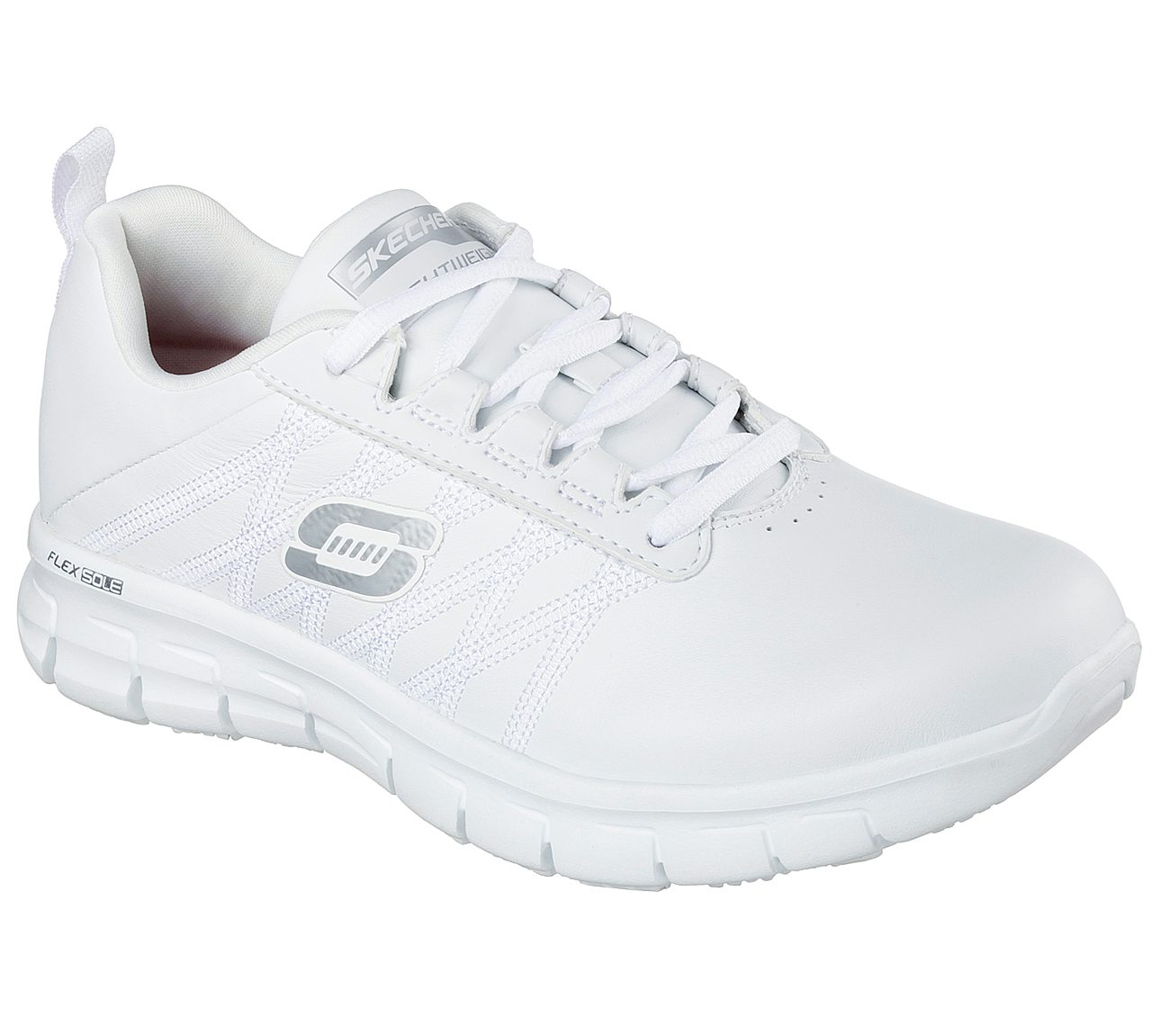 Skechers Women Work Relaxed Fit: Sure Track - Erath White