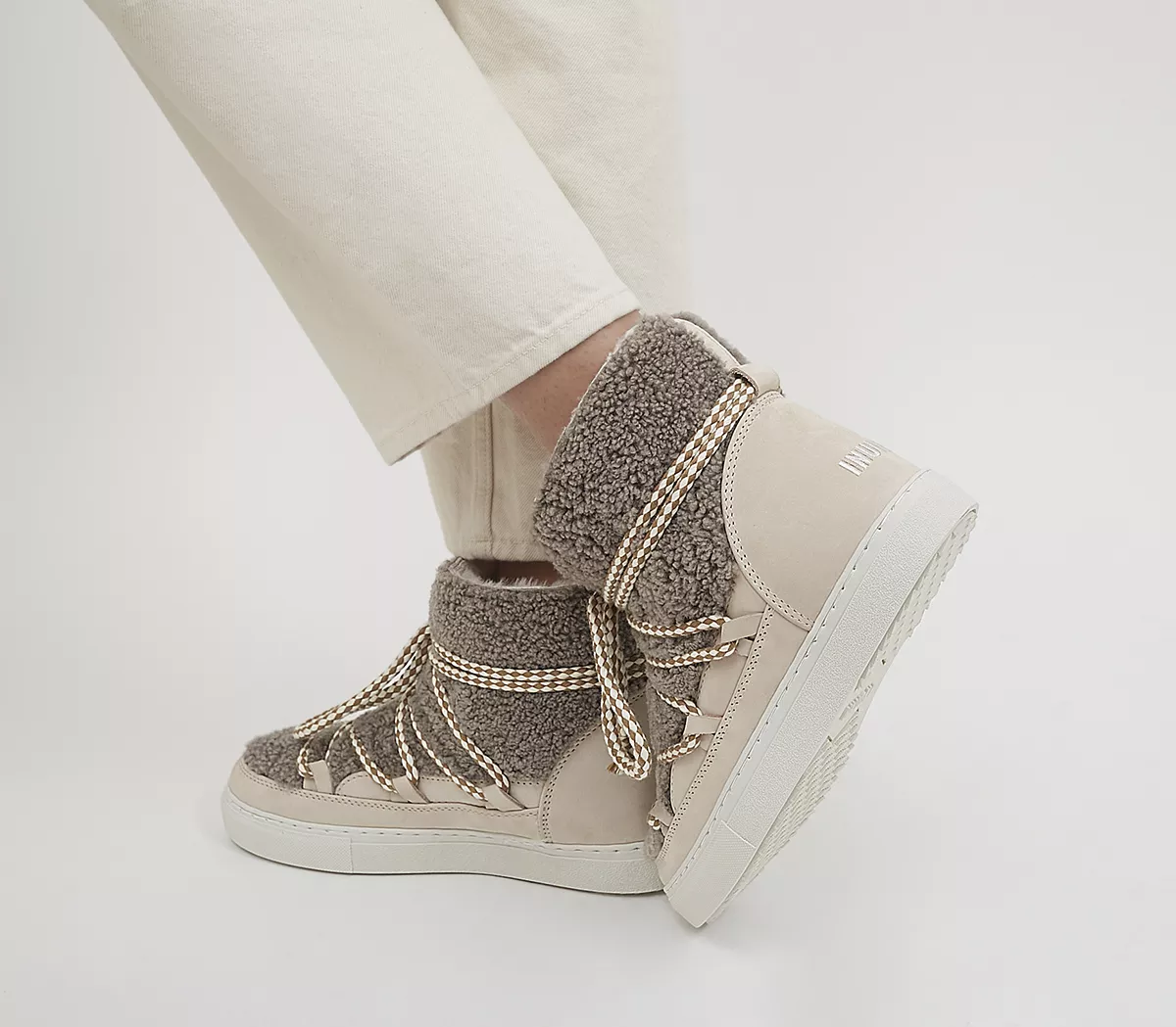 INUIKII Curly Sneakers Taupe