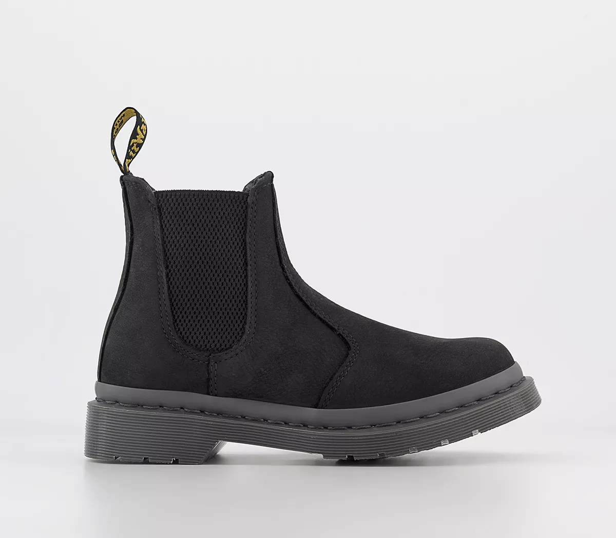 Dr. Martens 2976 Guard Chelsea Boots  Black Nubuck Grey