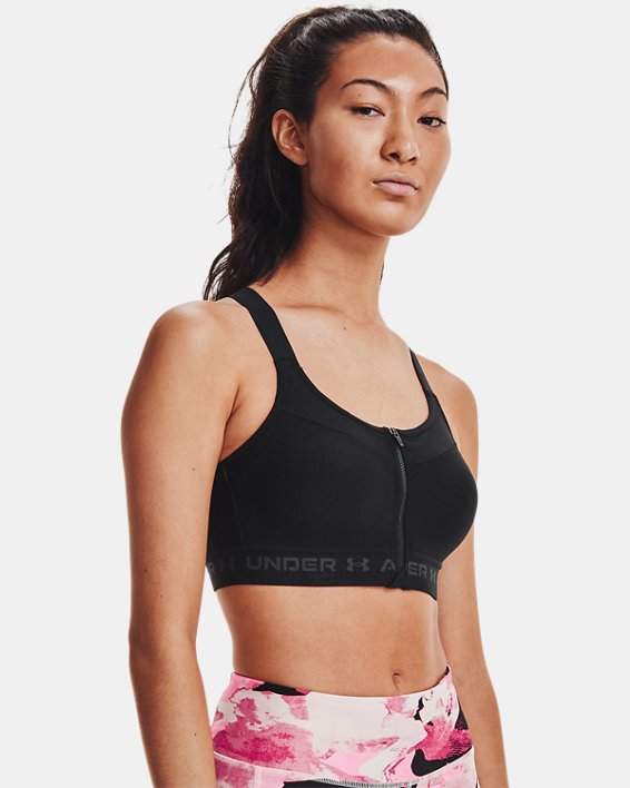 Women's Armour High Crossback Zip Sports Bra