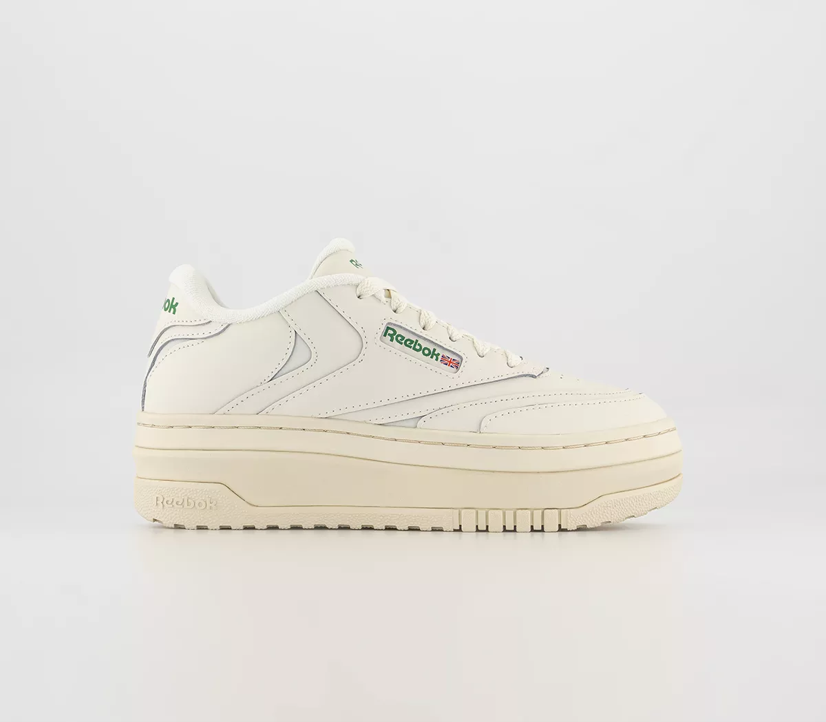 Reebok Club C Double Extra Trainers Chalk Chalk Glen Green