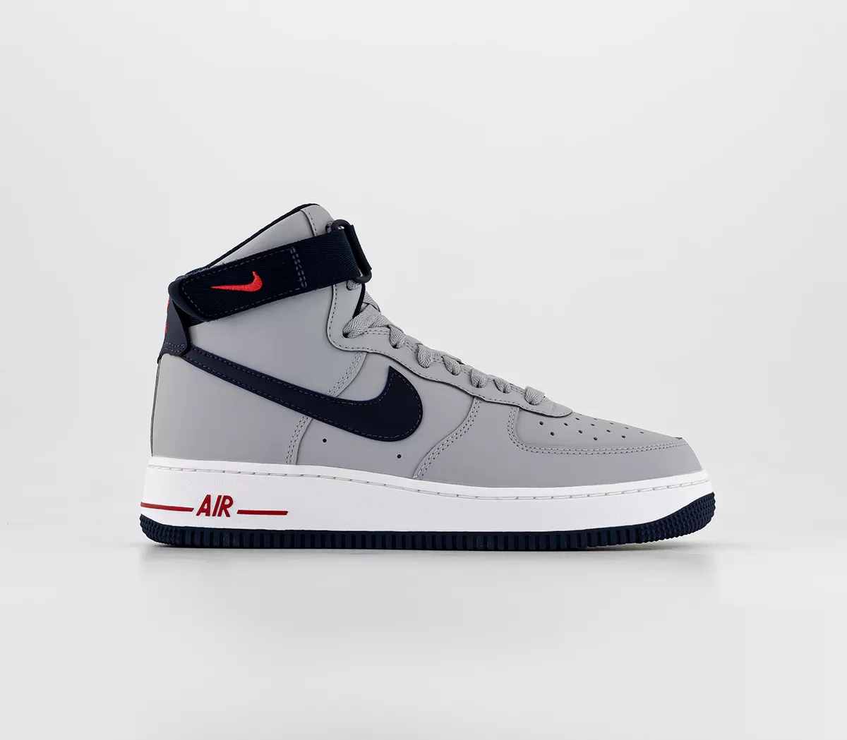 Nike Air Force 1 High Trainers Wolf Grey College Navy University Red
