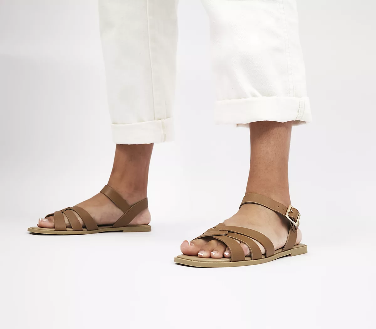 OFFICE Santana Two Part Sandals Tan
