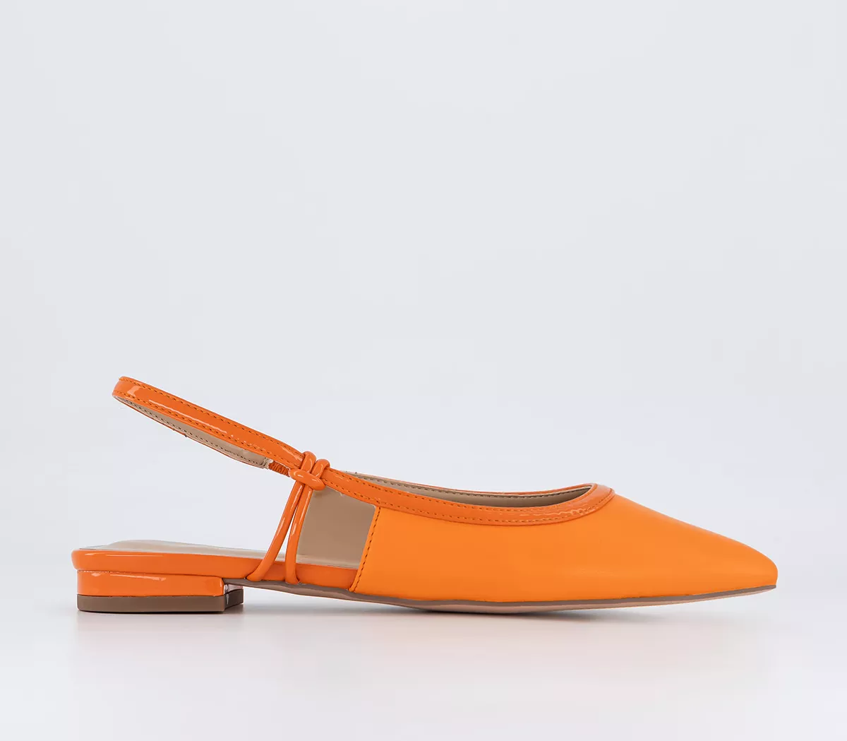 OFFICE Focussing Slingback Ballet Flats Orange