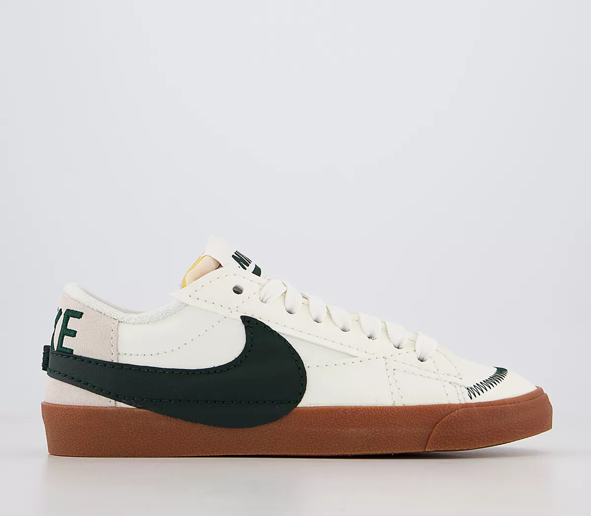 Nike Nike Blazer Low Jumbo Trainers Varsity White Navy Gum