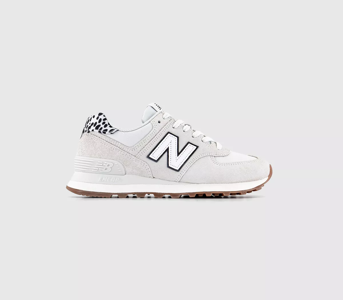 New Balance 574 Trainers Reflection Offwhite Animal Gum