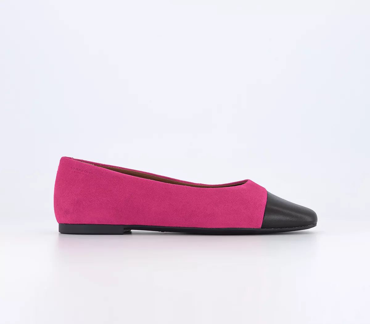 Vagabond Shoemakers Jolin Classic Ballet Flats Hyper Pink Black
