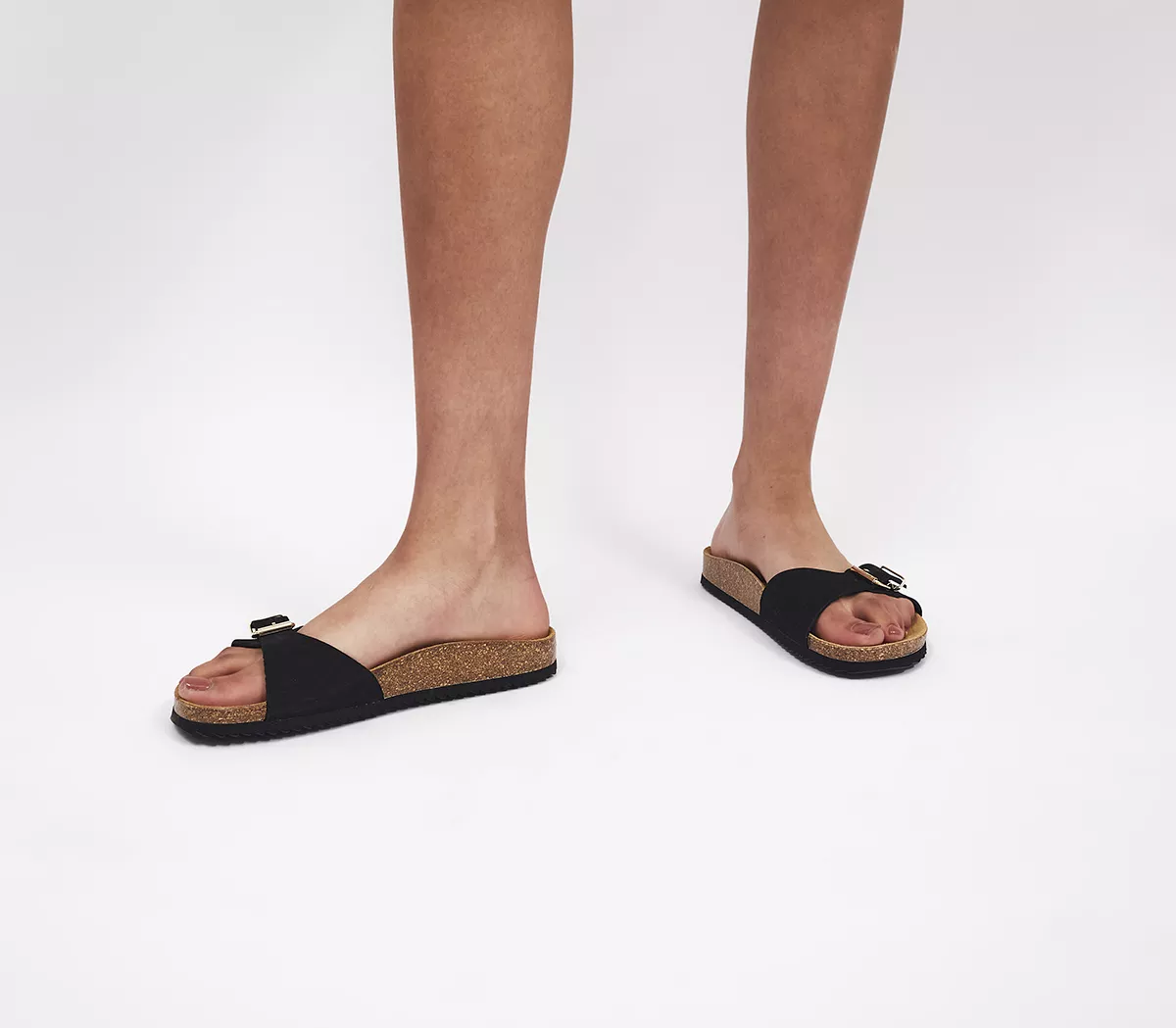 OFFICE Savannah Single Slide Footbeds Black