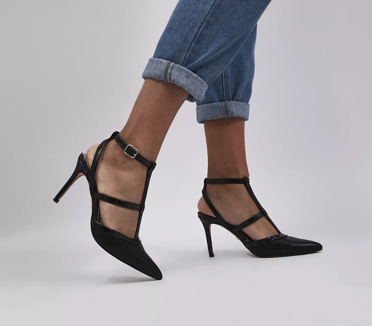 OFFICE Marsha Multistrap Courts Black Mix