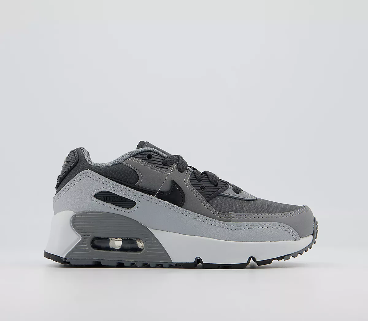 Nike Air Max 90 Kids Trainers Anthracite Black Dark Grey Cool Grey
