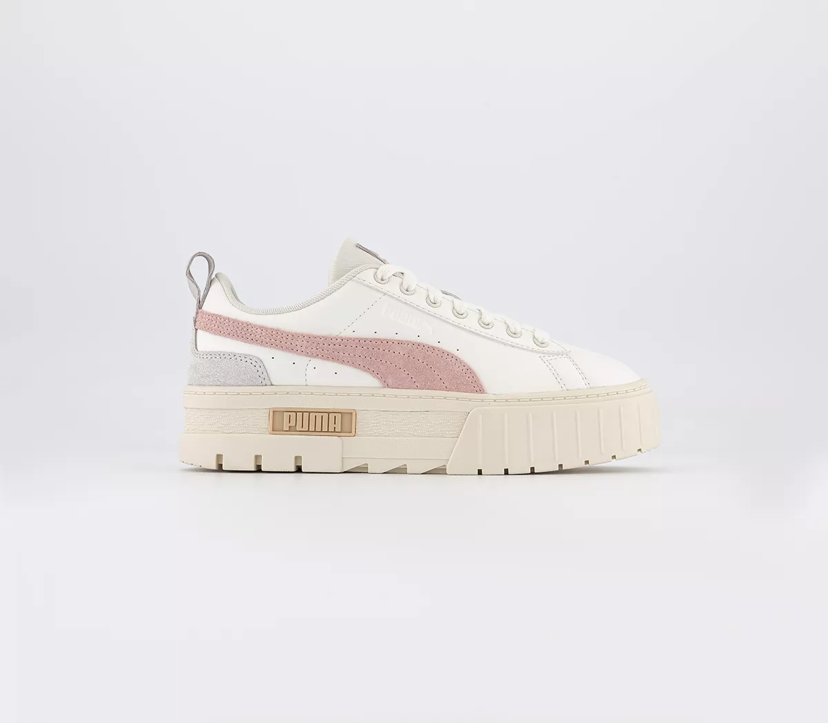 Puma Mayze Wedge Trainers Warm White