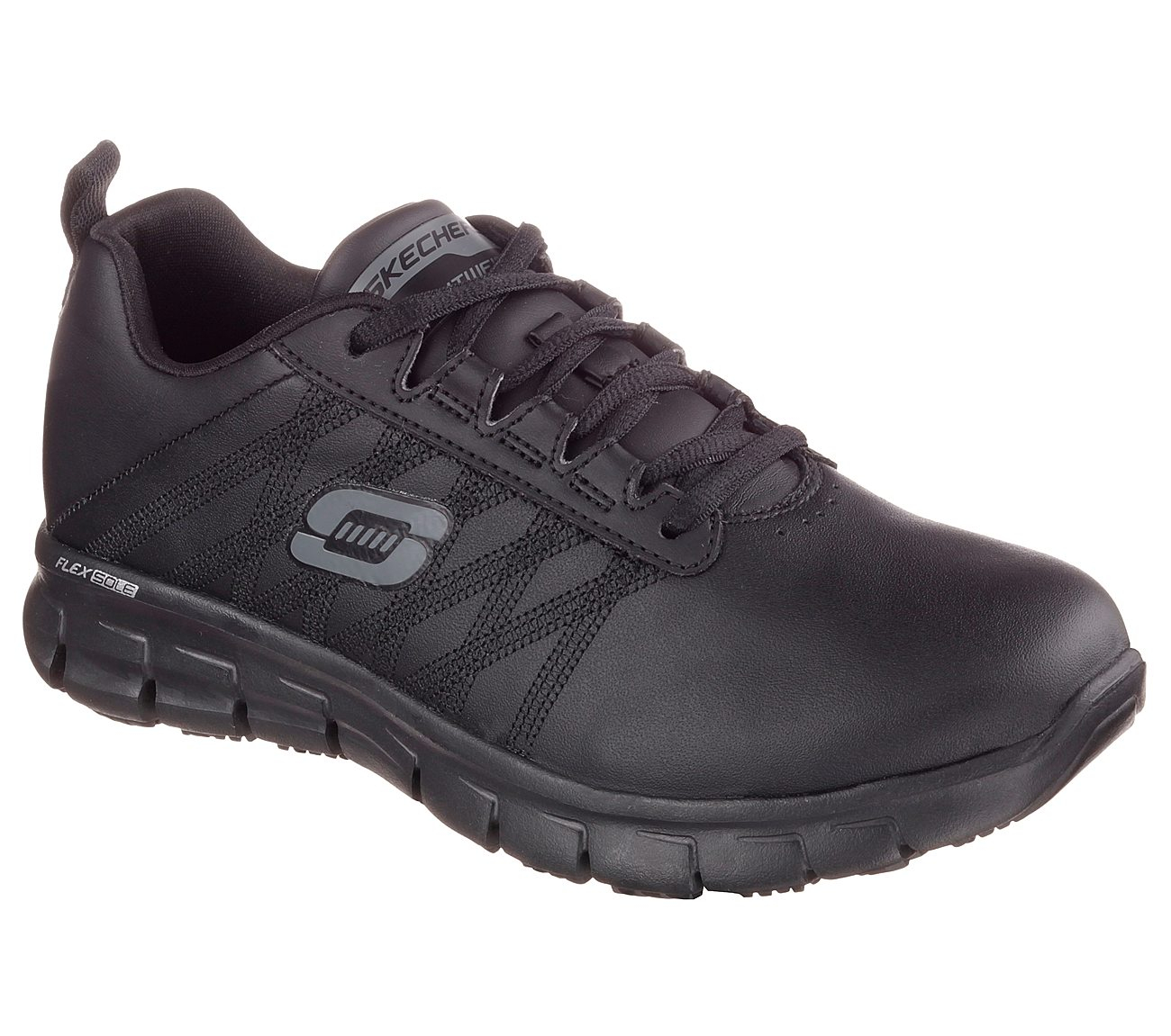 Skechers Women Work Relaxed Fit: Sure Track - Erath Black