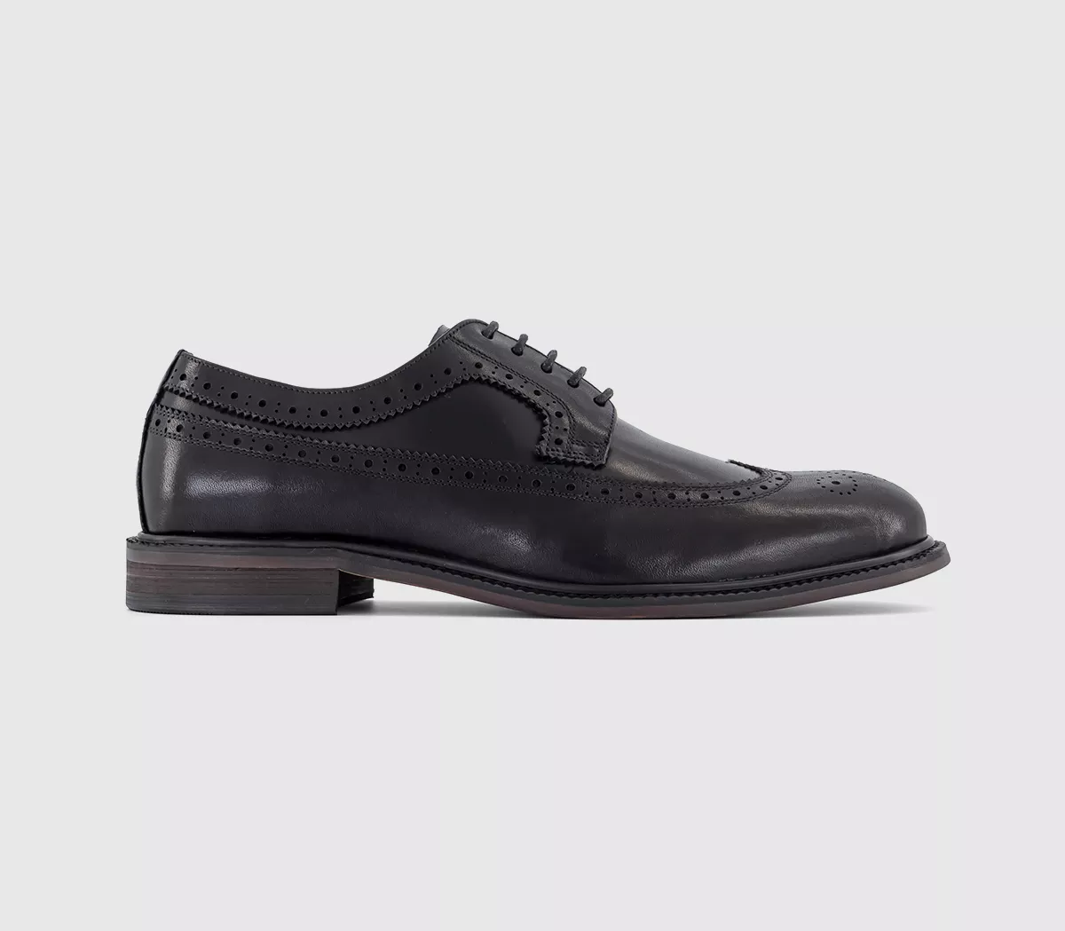 OFFICE Mackay Longwing Brogues Black Leather