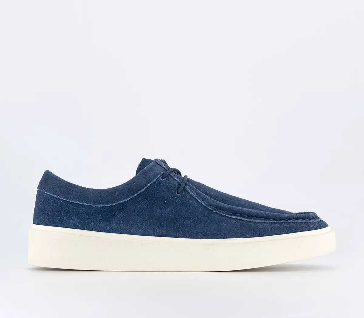 OFFICE Cooper Suede Apron Stitch Derby Shoes  Navy Suede
