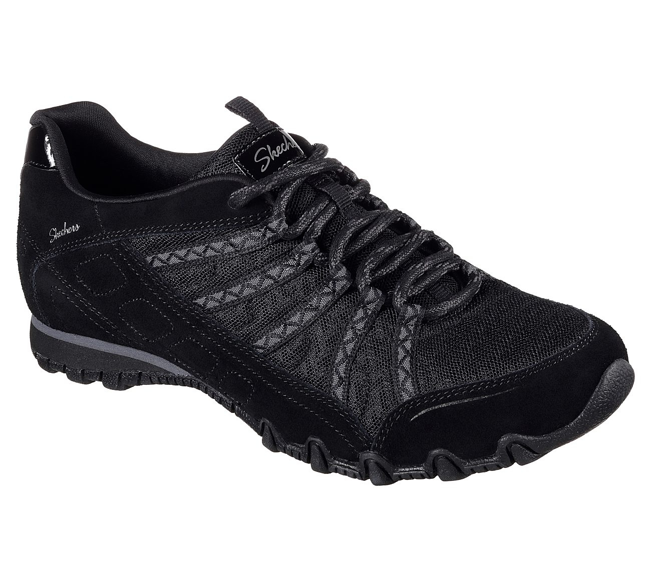 Skechers Women Relaxed Fit: Bikers - Commotion Black