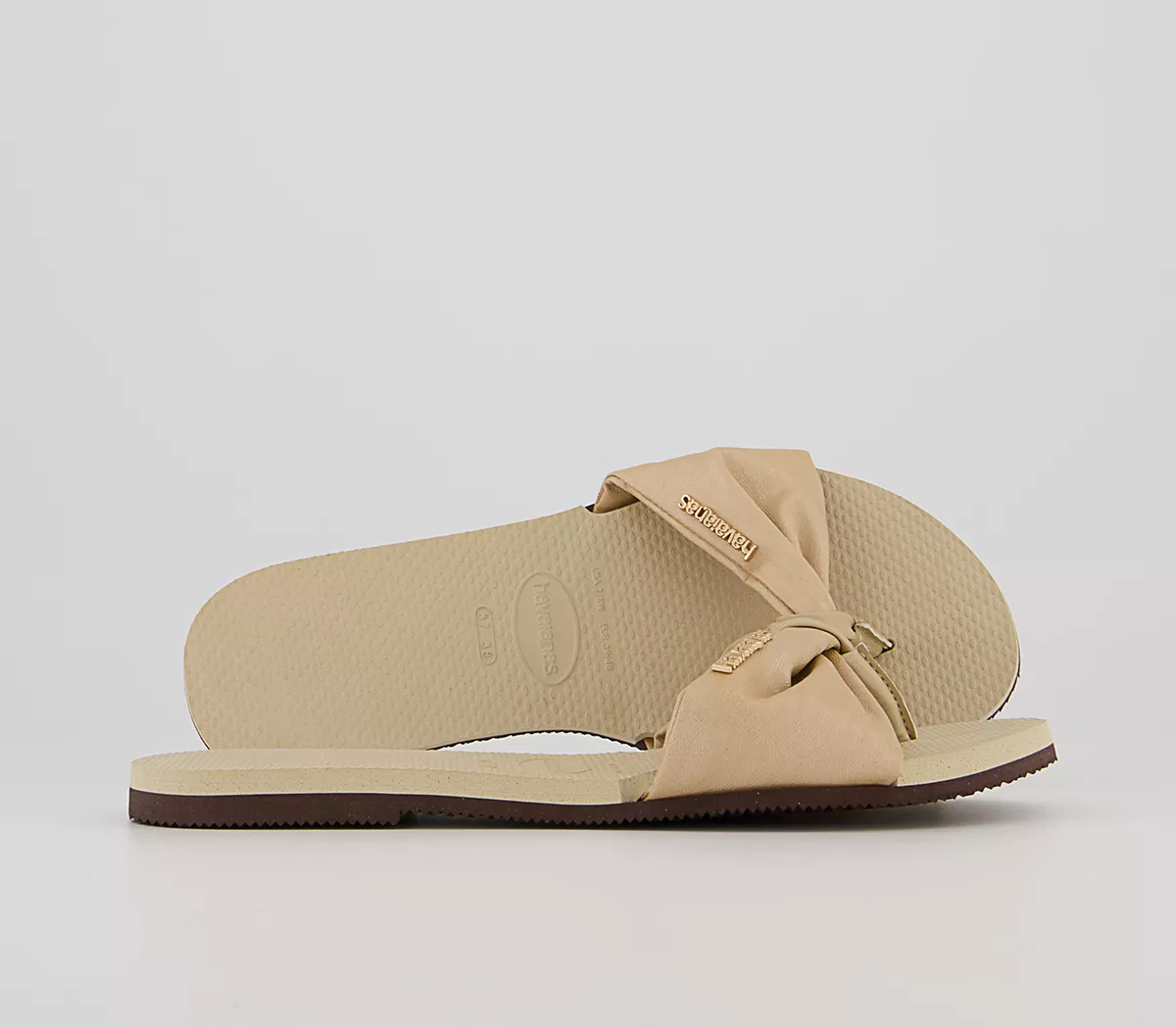 Havaianas You St Tropez Lush Sliders Sand Grey