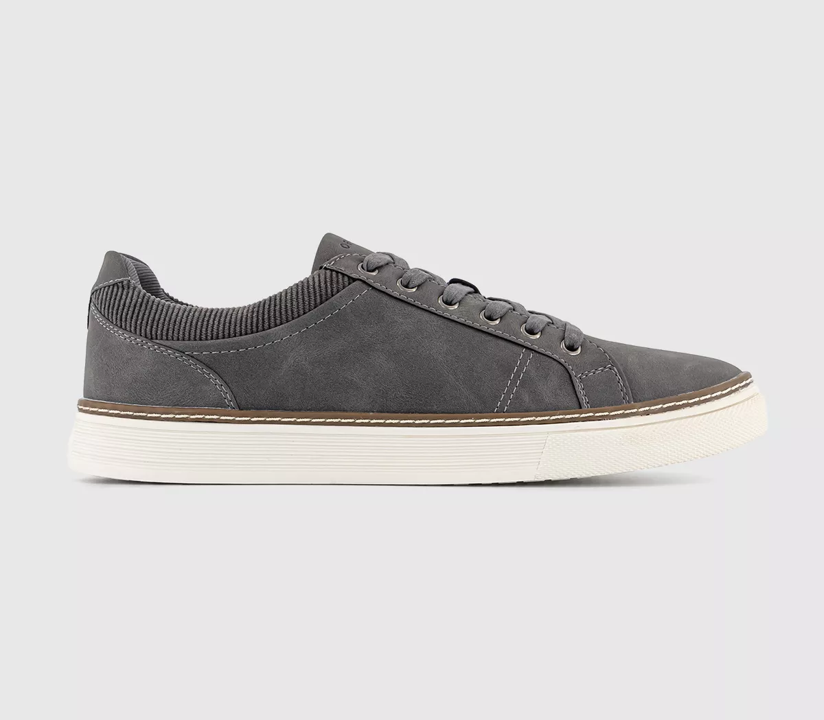 OFFICE Chatsworth Cord Collar Trainers Grey