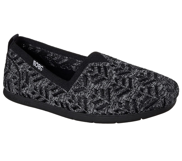 Skechers Women Bobs Plush Lite - Plush Life Black/Gray