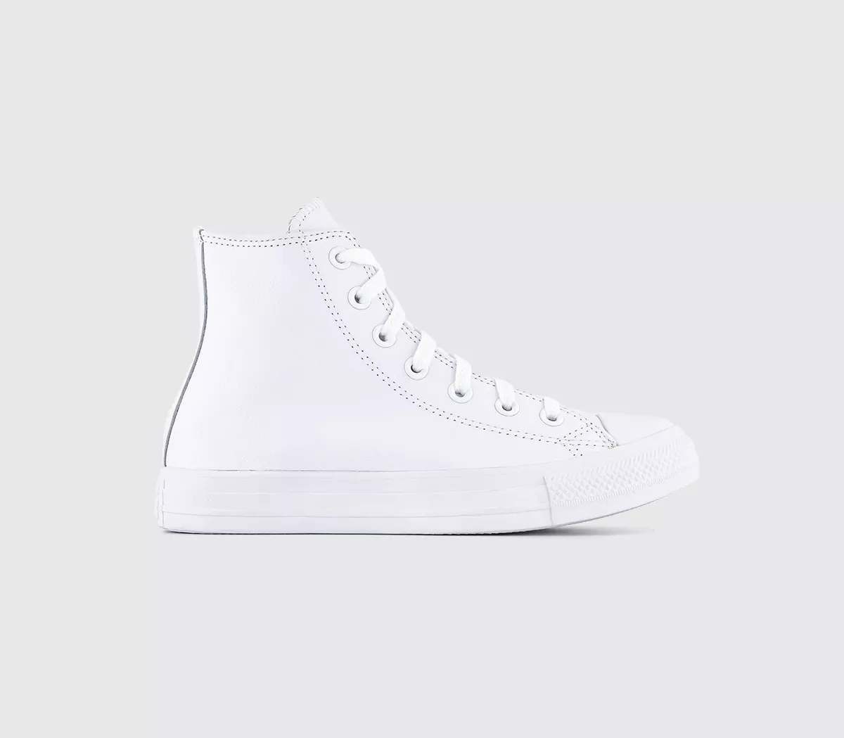 Converse All Star Hi Leather White Mono