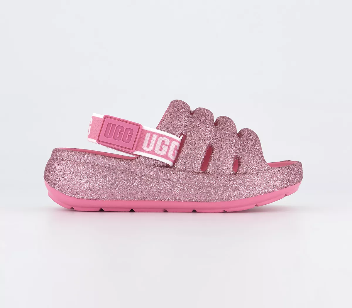 UGG Sport Yeah Infant Sandals  Pink Glitter