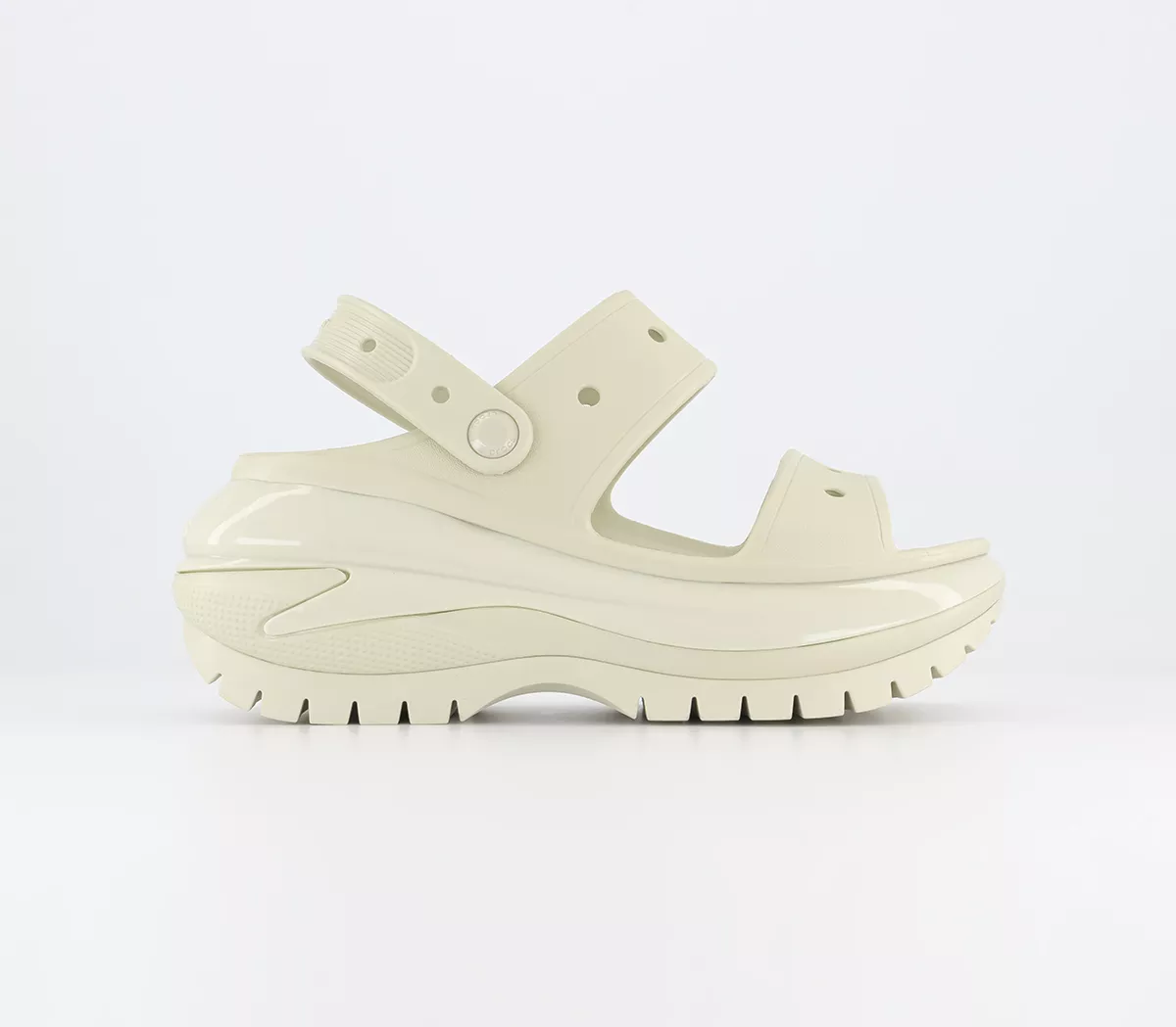 Crocs Classic Mega Crush Sandals Bone