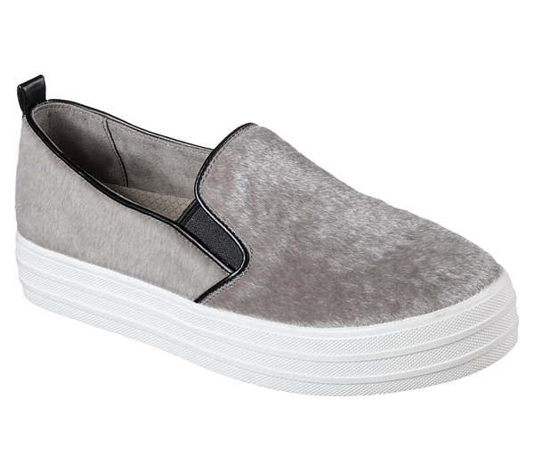 Skechers Women Double Up - Faux Real Gray