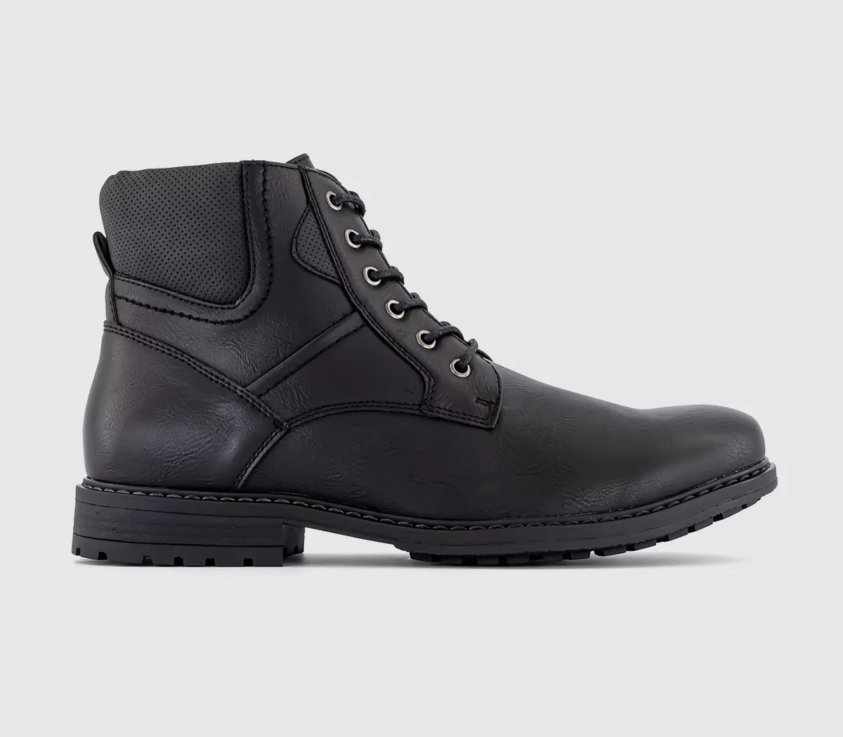 OFFICE Blair Rugged Lace Up Boots Black