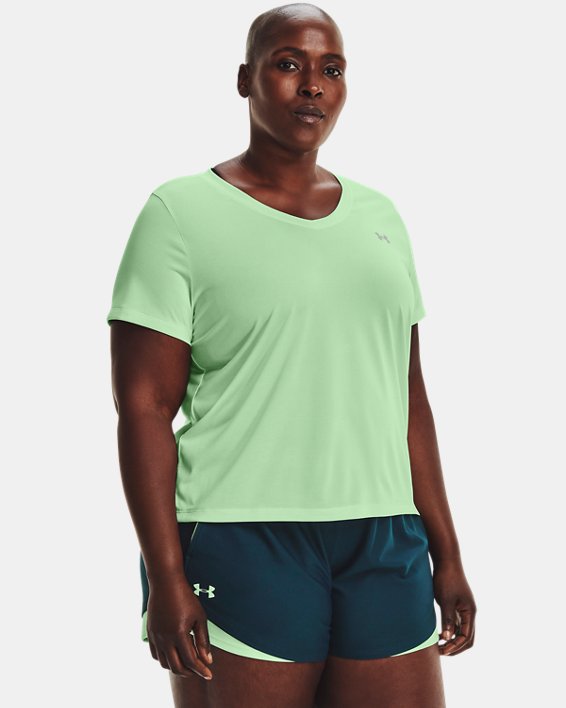 Women's UA Tech Heathered V-Neck Short Sleeve