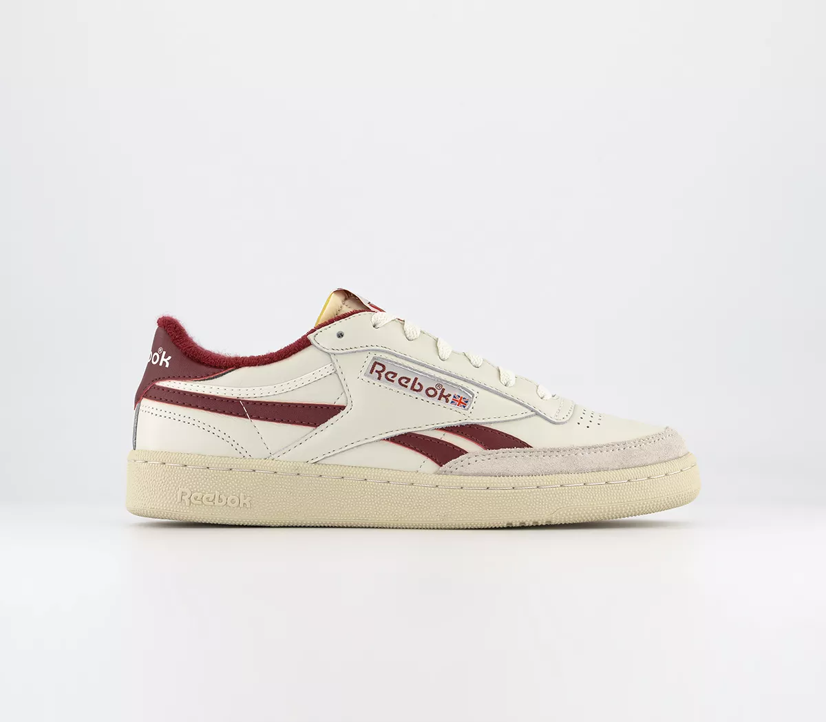 Reebok Club C Revenge Trainers Chalk Alabaster Classic Burgundy