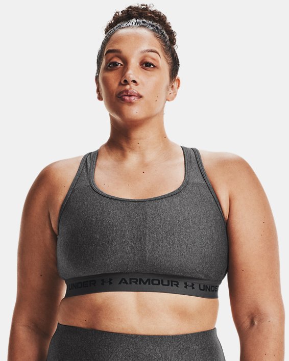 Women's Armour Mid Crossback Heather Sports Bra