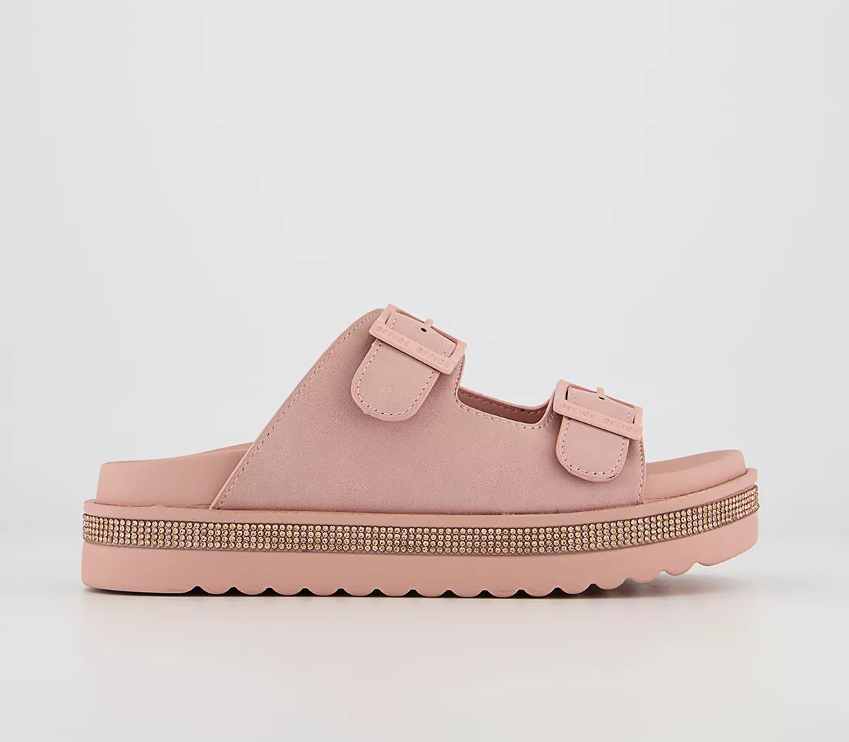OFFICE Swanky Embellished Sole Sandals Pink