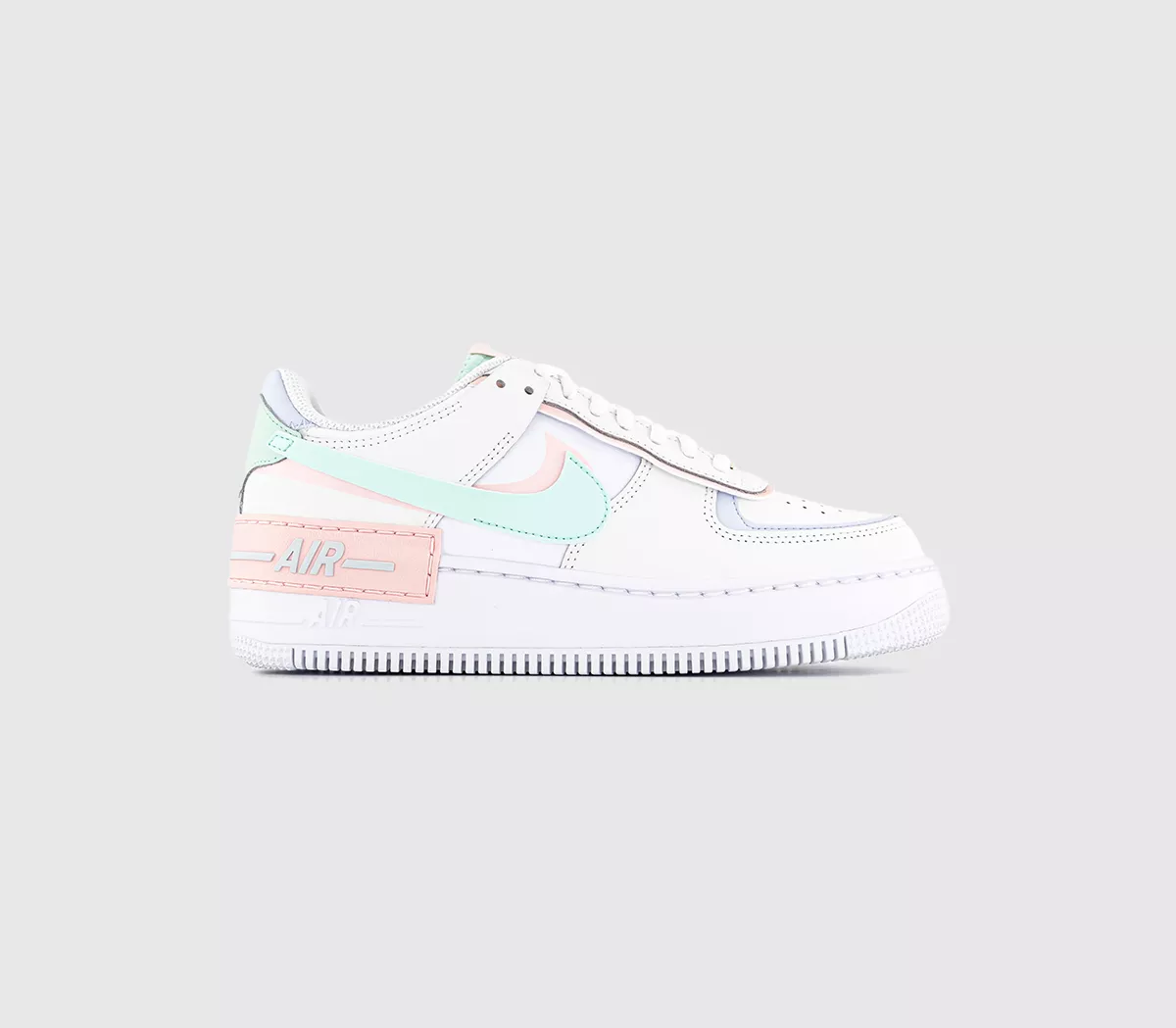 Nike Air Force 1 Shadow Trainers White Atmosphere Mint Foam Football Grey