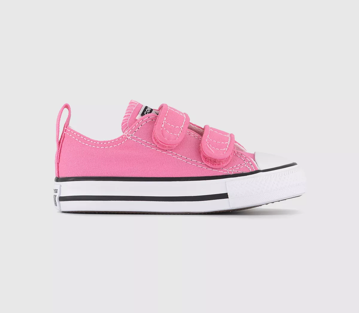 Converse All Star 2vlace Infant Trainers Pink Canvas