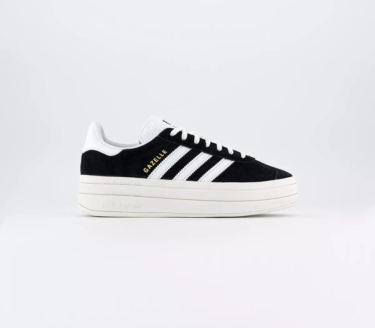adidas Gazelle Bold W Trainers Core Black Core White Semi Lucid Blue