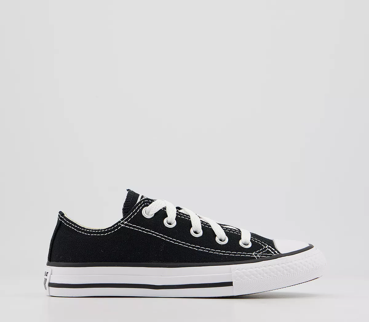 Converse All Star Low Kids Trainers Black White