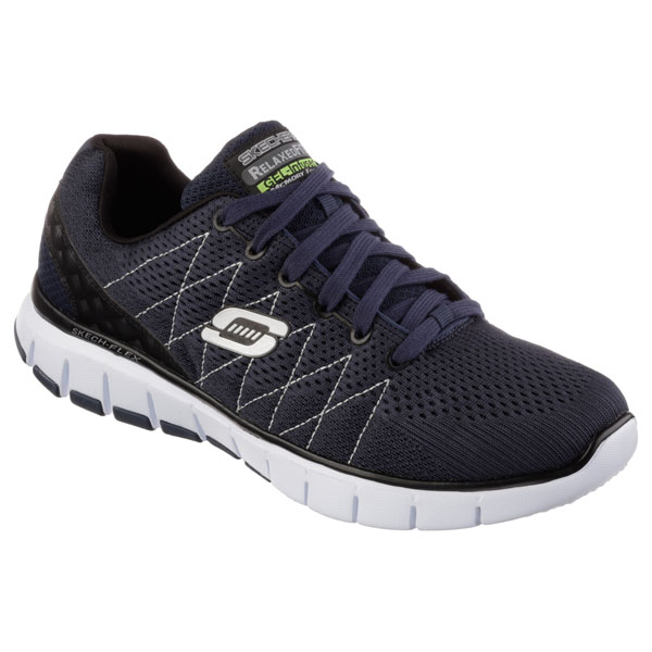 Skechers Men Extra Wide Fit (4E) Shoes - Skech-Flex Navy