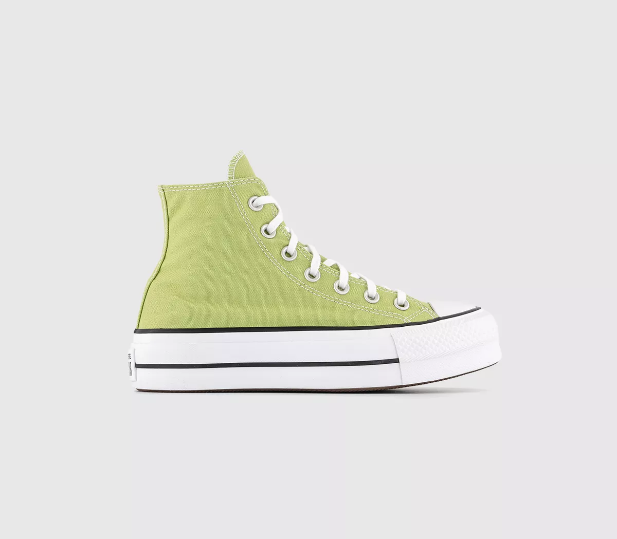 Converse All Star Lift Hi Trainers  Vitality Green White Black