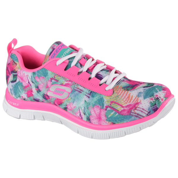 Skechers Women Flex Appeal - Floral Bloom Pink/Multi