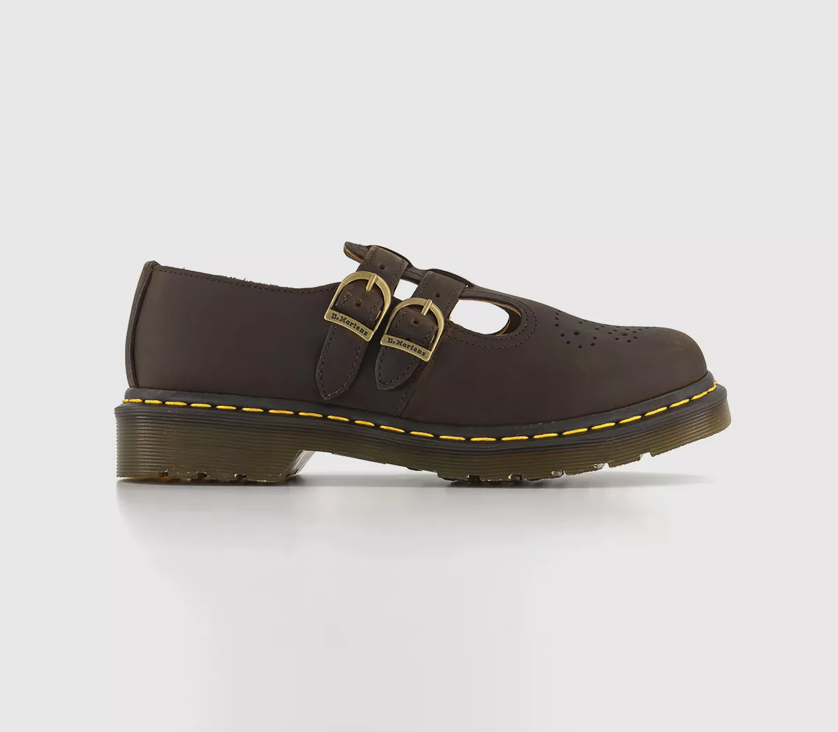 Dr. Martens 8065 Mary Jane Shoes Dark Brown Crazy Horse
