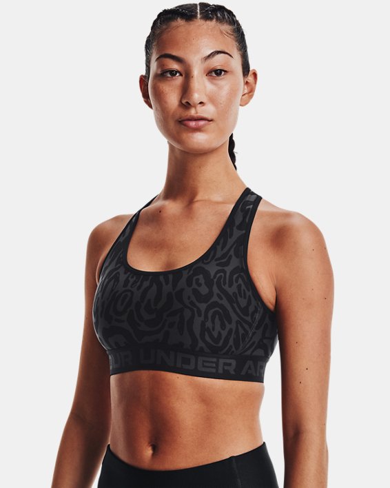 Women's Armour Mid Crossback Mid Printed Sports Bra