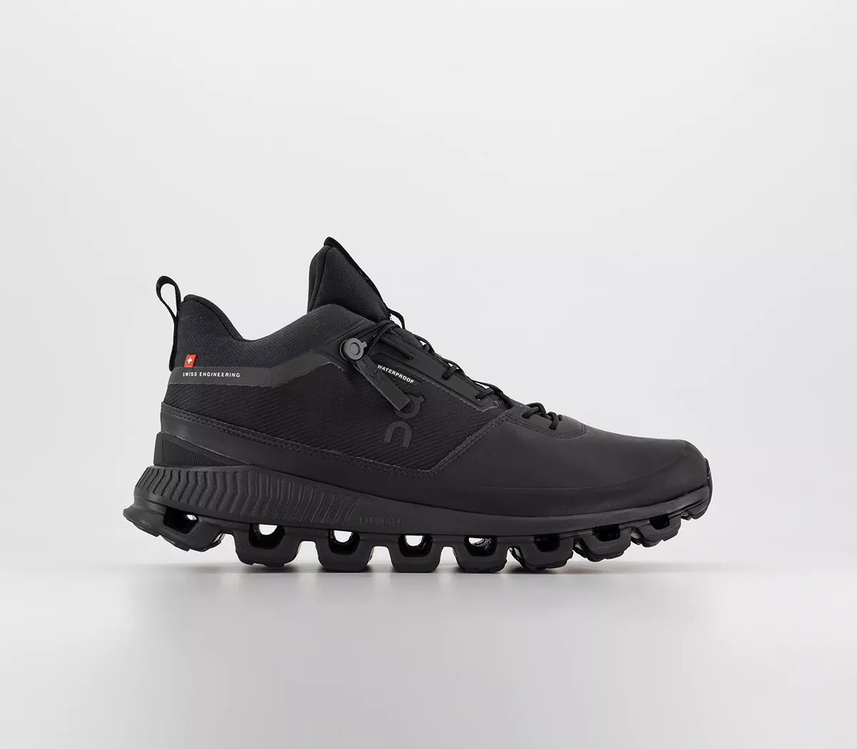 On Running Cloud Hi Waterproof 1 Trainers  All Black