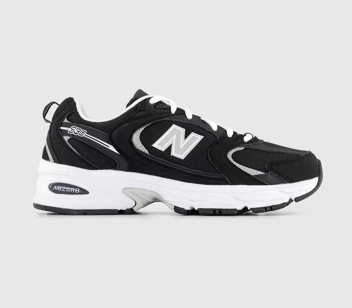 New Balance Mr530 Trainers Phantom Black Silver White