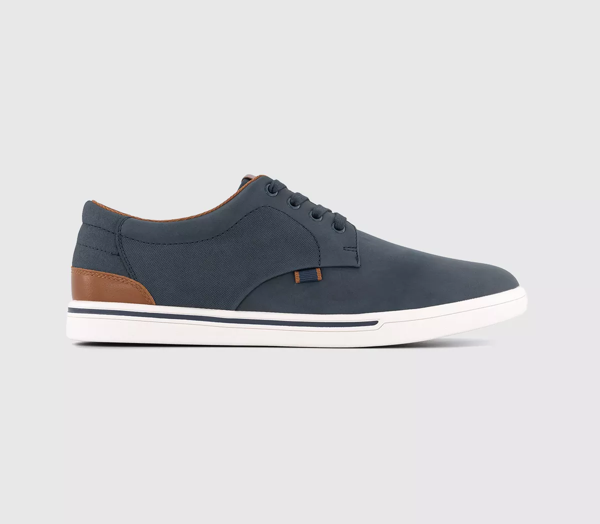 OFFICE Casey Perforated Lace Up Shoes Navy