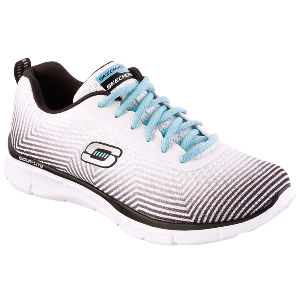 Skechers Women Equalizer - Expect Miracles White/Black